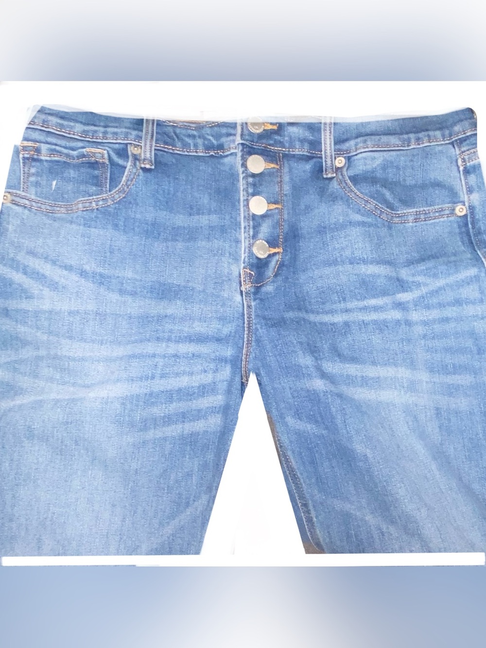 Old Navy Blue Button-Fly Jeans